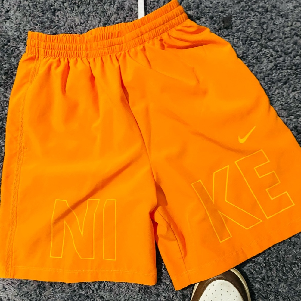 Nike Vibrant Orange Sports Shorts